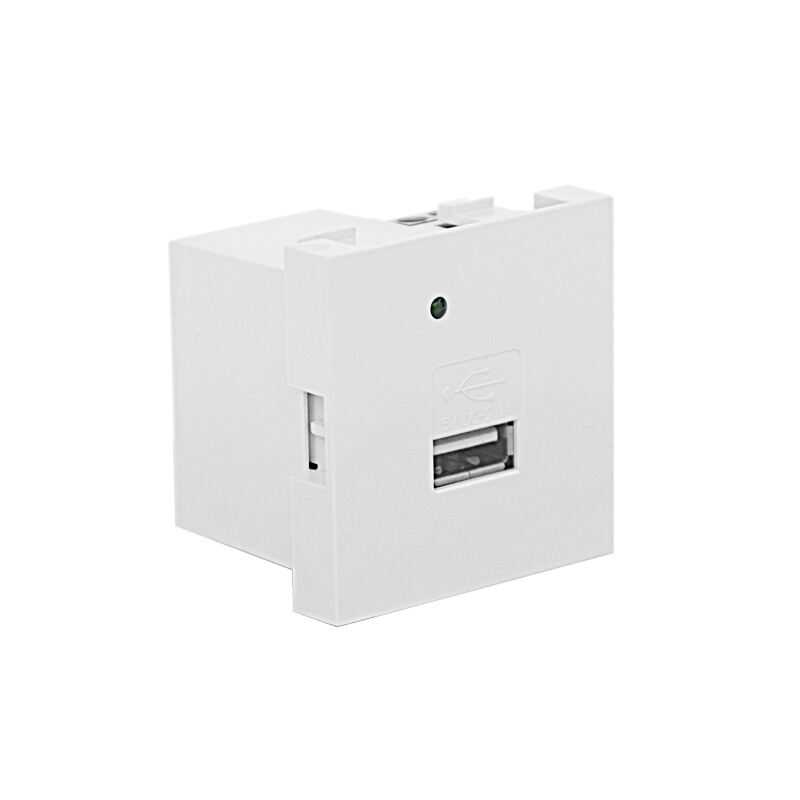 मोड्युलर सॉकेट एक पोर्ट प्रकार A 10.5W USB चार्जर F21-C5